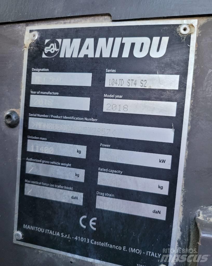 Manitou MLT960 Kurottajat