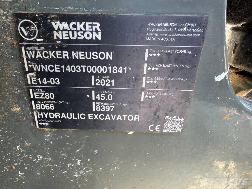 Wacker Neuson EZ80 Telakaivukoneet