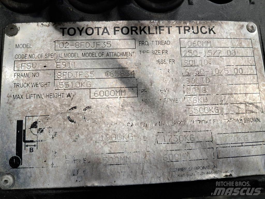 Toyota 02-8FDJF35 Dieseltrukit
