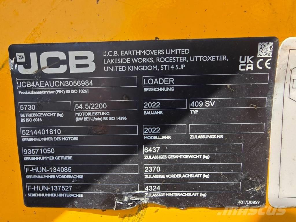 JCB 409SV Pyöräkuormaajat