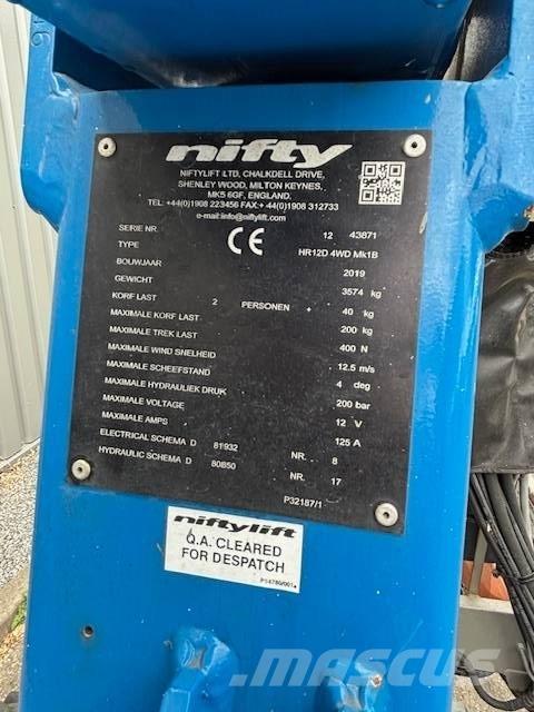 Niftylift HR12 D Kuukulkijat