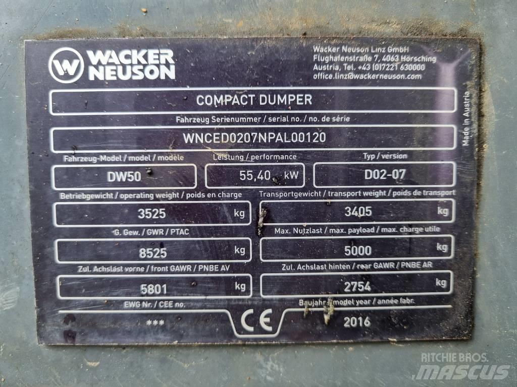 Wacker Neuson DW 50 Minidumpperit