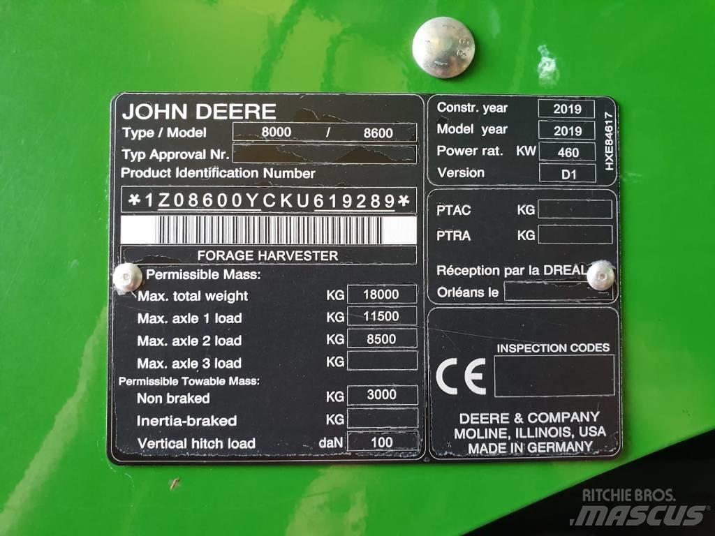 John Deere 8600I Silppurit