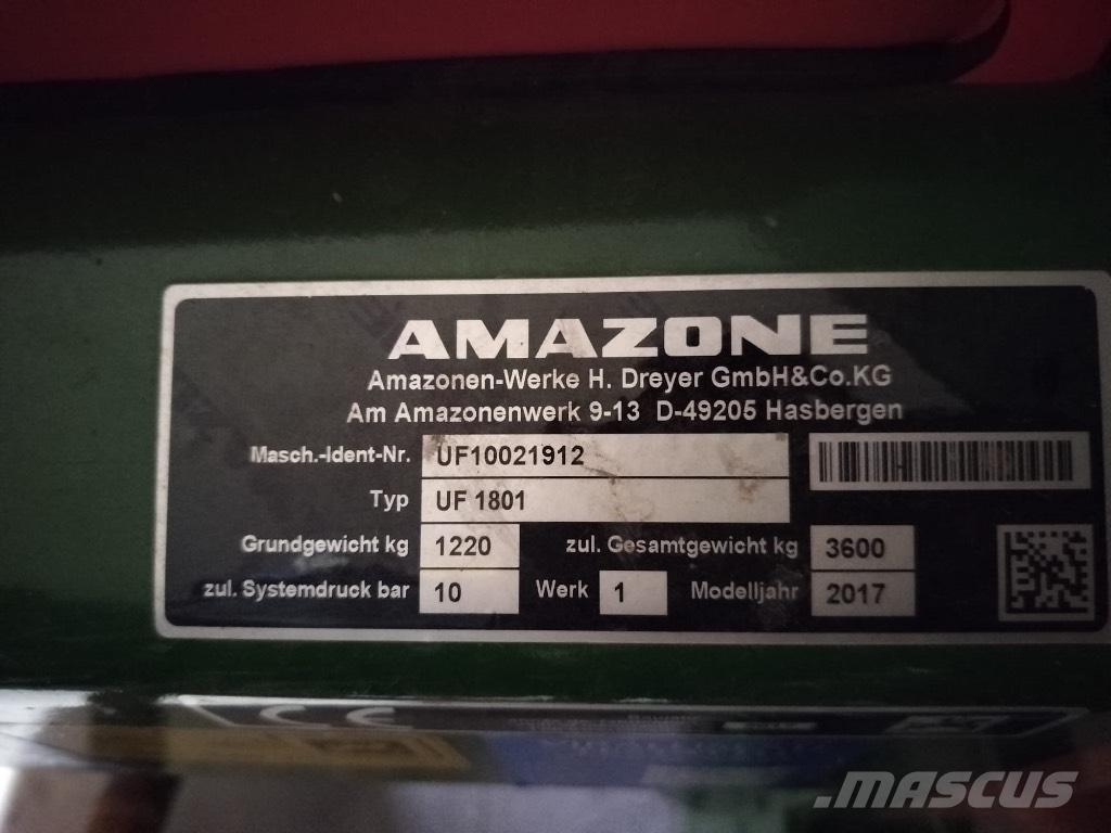 Amazone UF 1801 Nostolaite ruiskut