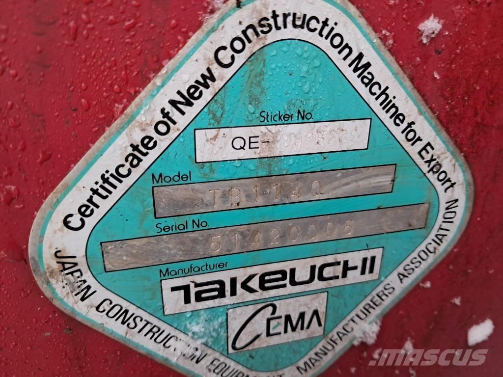 Takeuchi TB 1140 Telakaivukoneet