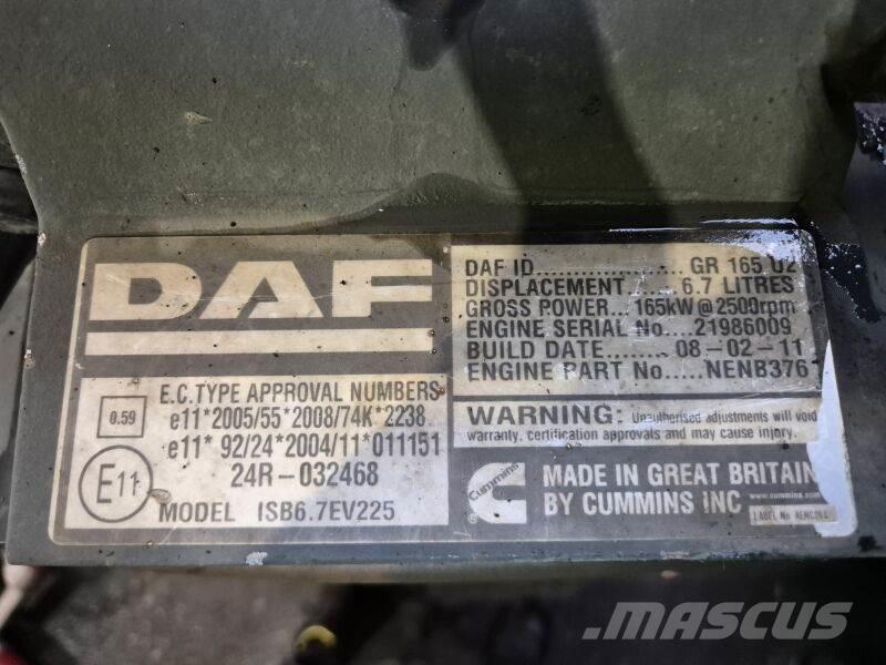 DAF GR165U2 Moottorit