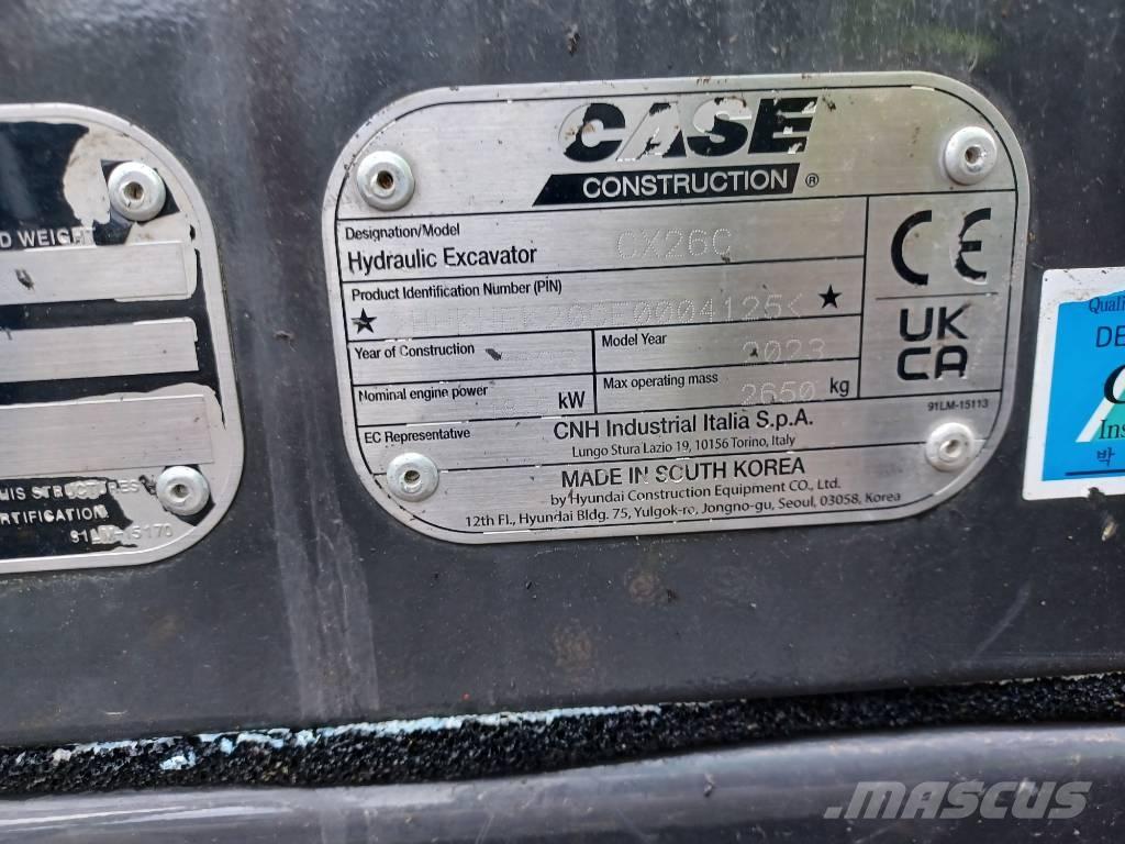 CASE CX 26 C Minikaivukoneet < 7t