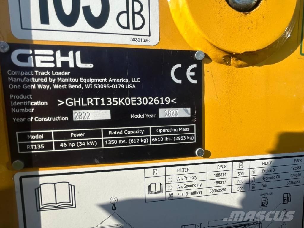 Gehl RT135 Liukuohjatut kuormaajat