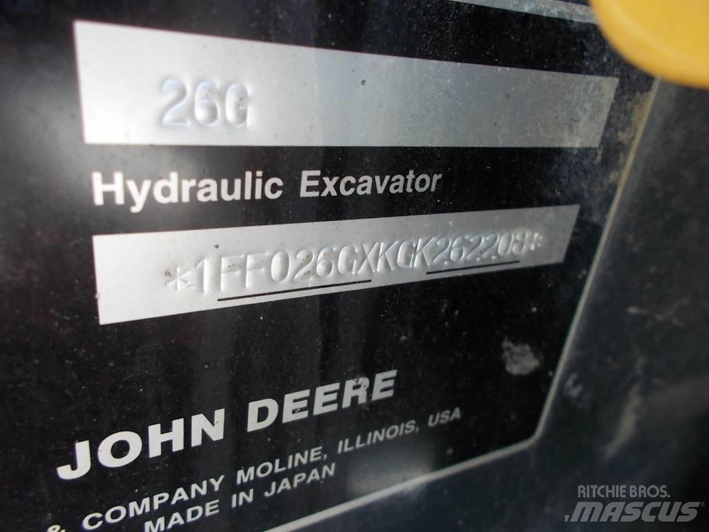 John Deere 26G Minikaivukoneet < 7t