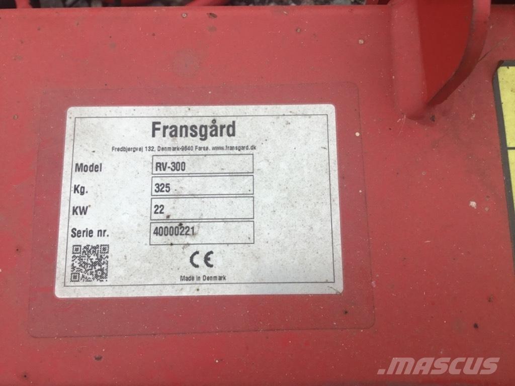 Fransgård RV 300 Pöyhimet ja haravat