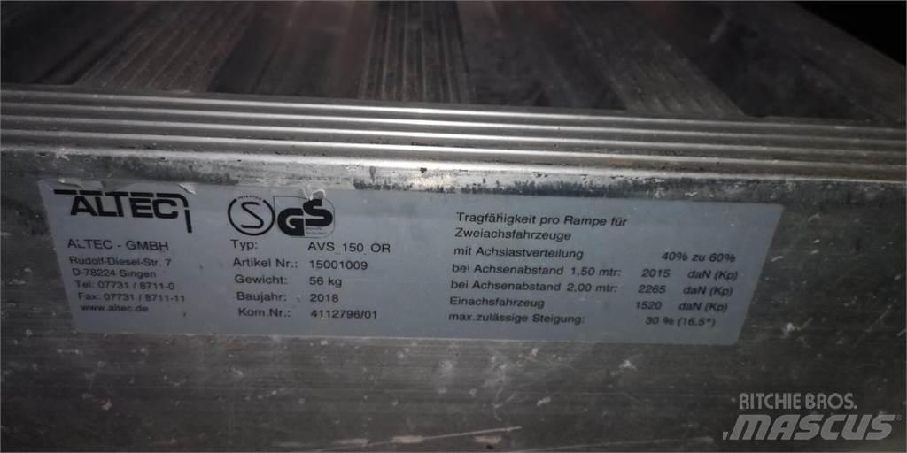 Altec AVS 150 0R Etukuormaimen varusteet