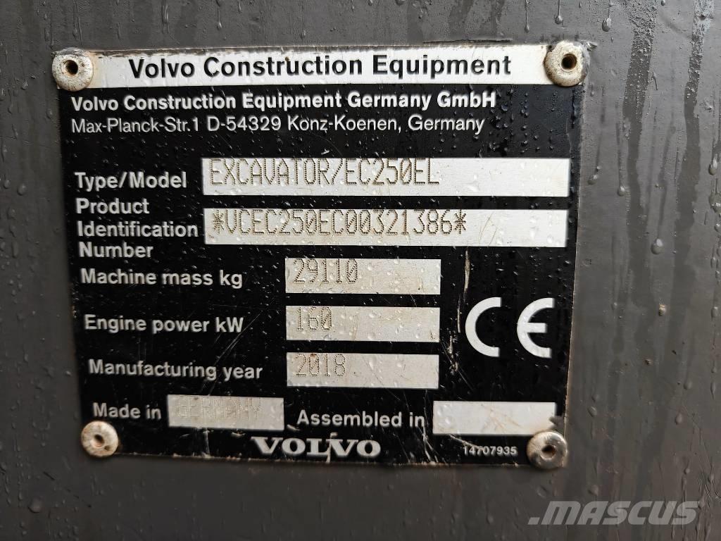Volvo EC 250 EL Telakaivukoneet