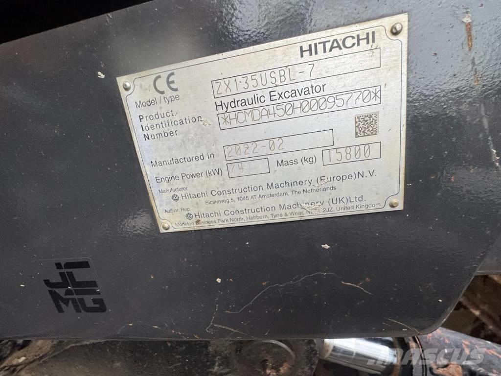 Hitachi ZX 135 US-7 Telakaivukoneet