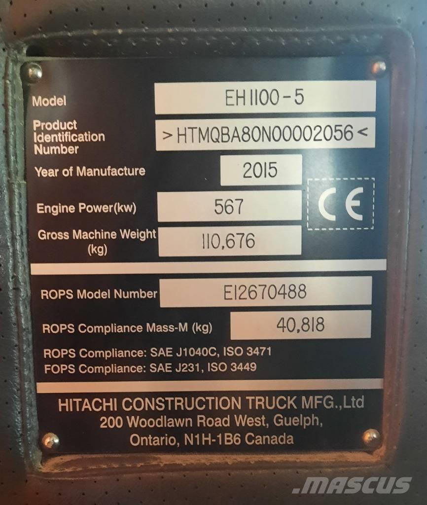 Hitachi EH 1100-5 Maansiirtoautot