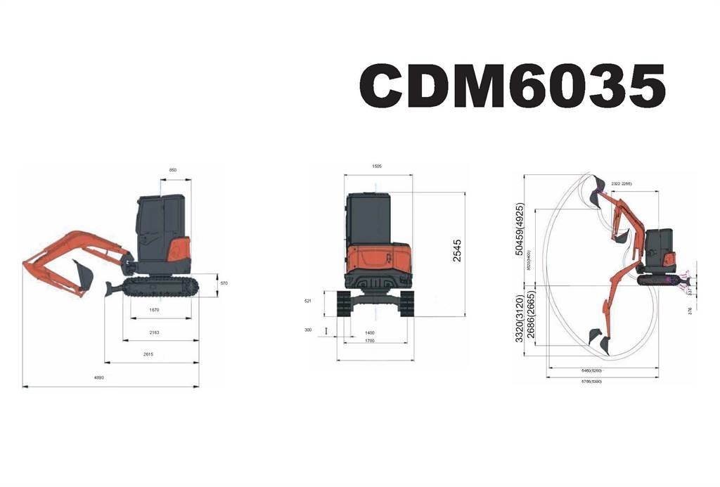 Lonking CDM6035 Minikaivukoneet < 7t