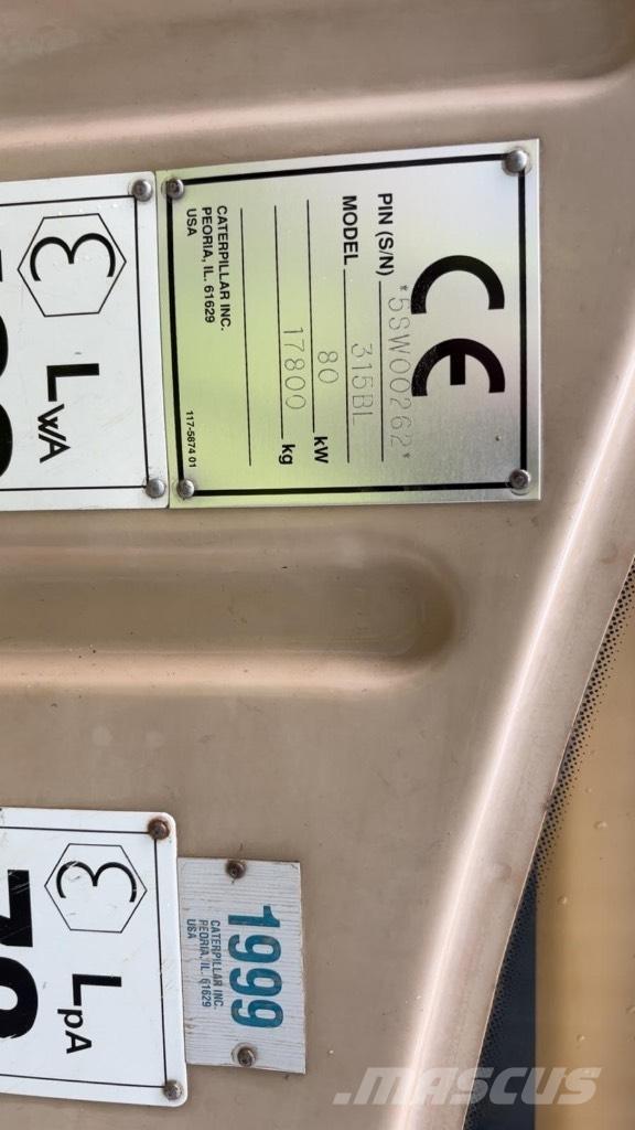 CAT 315 B L Telakaivukoneet