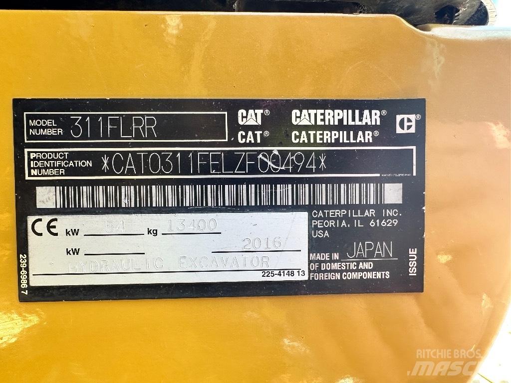 CAT 311 F LRR Telakaivukoneet