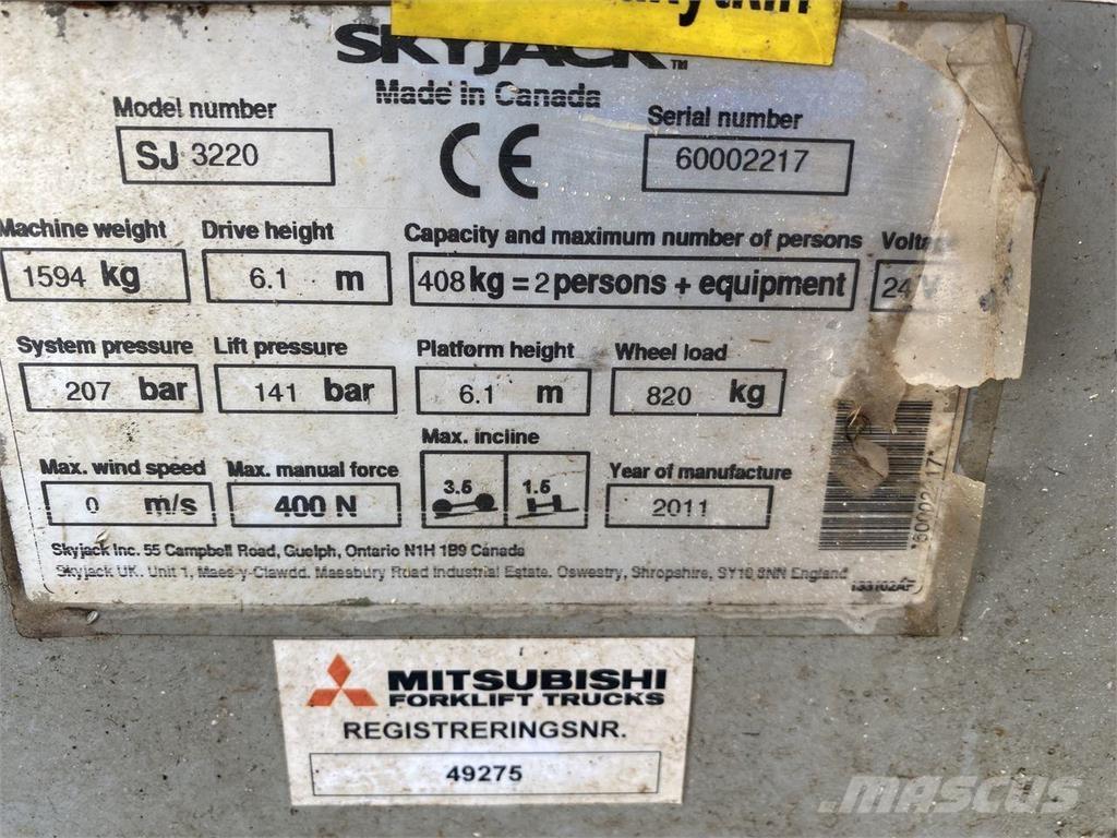 SkyJack SJ3219 Saksilavat