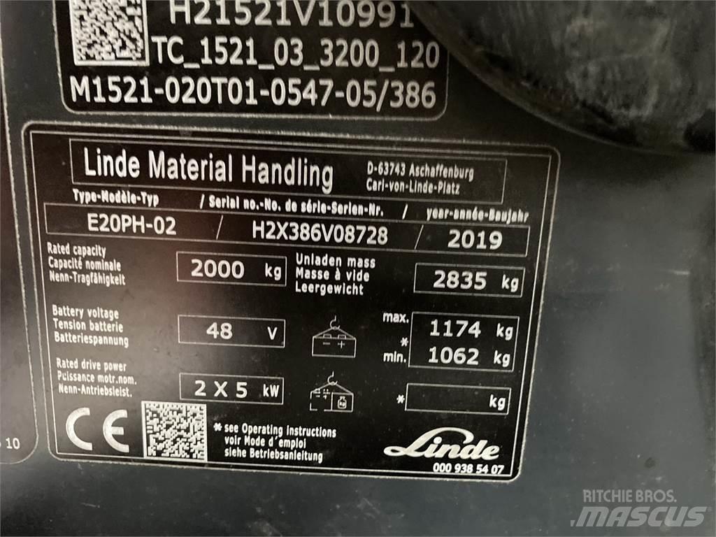 Linde E20PH Sähkötrukit