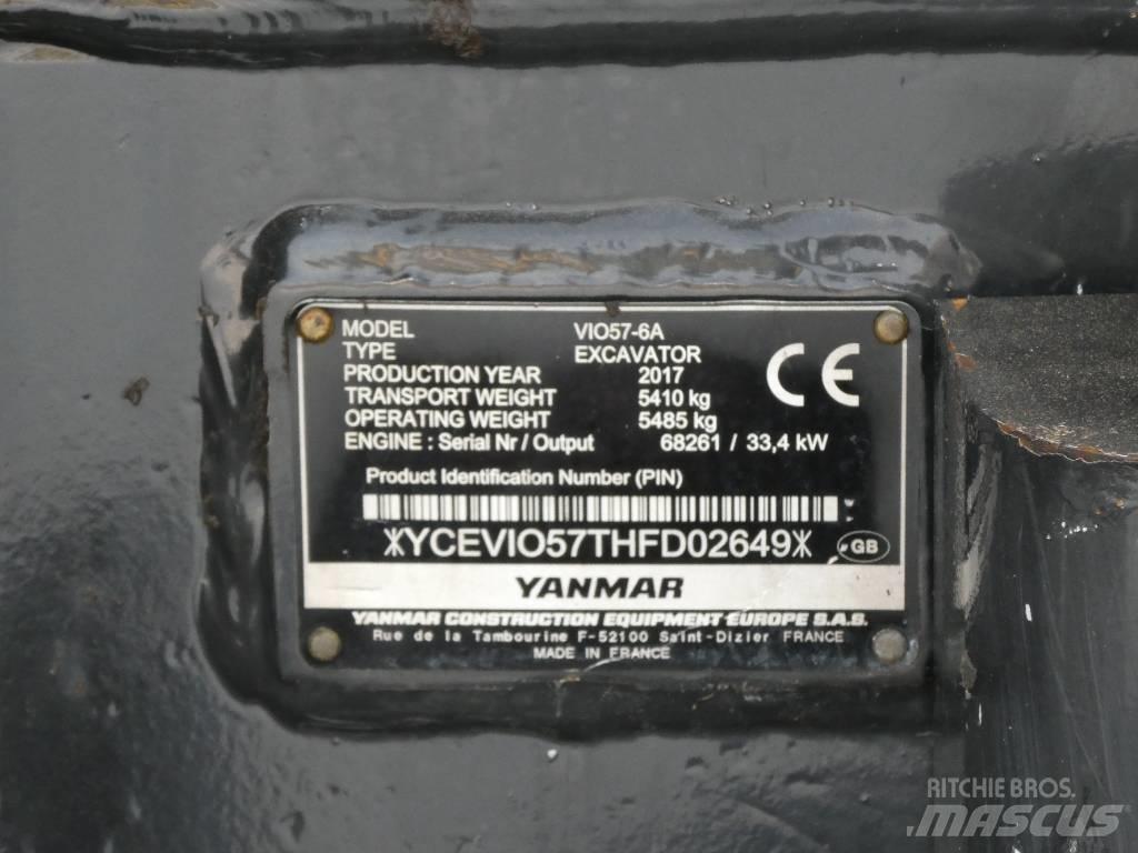 Yanmar Vio 57-6A Minikaivukoneet < 7t
