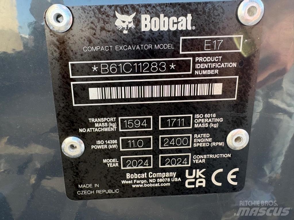 Bobcat E 17 Minikaivukoneet < 7t