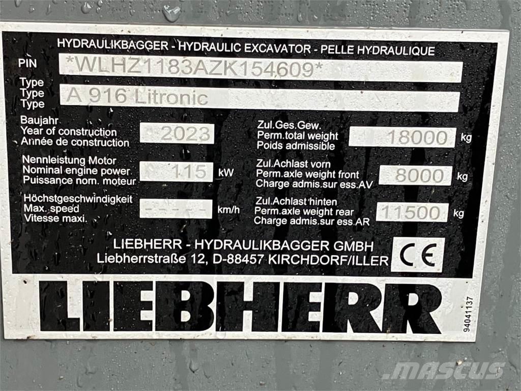 Liebherr A916 Pyöräkaivukoneet