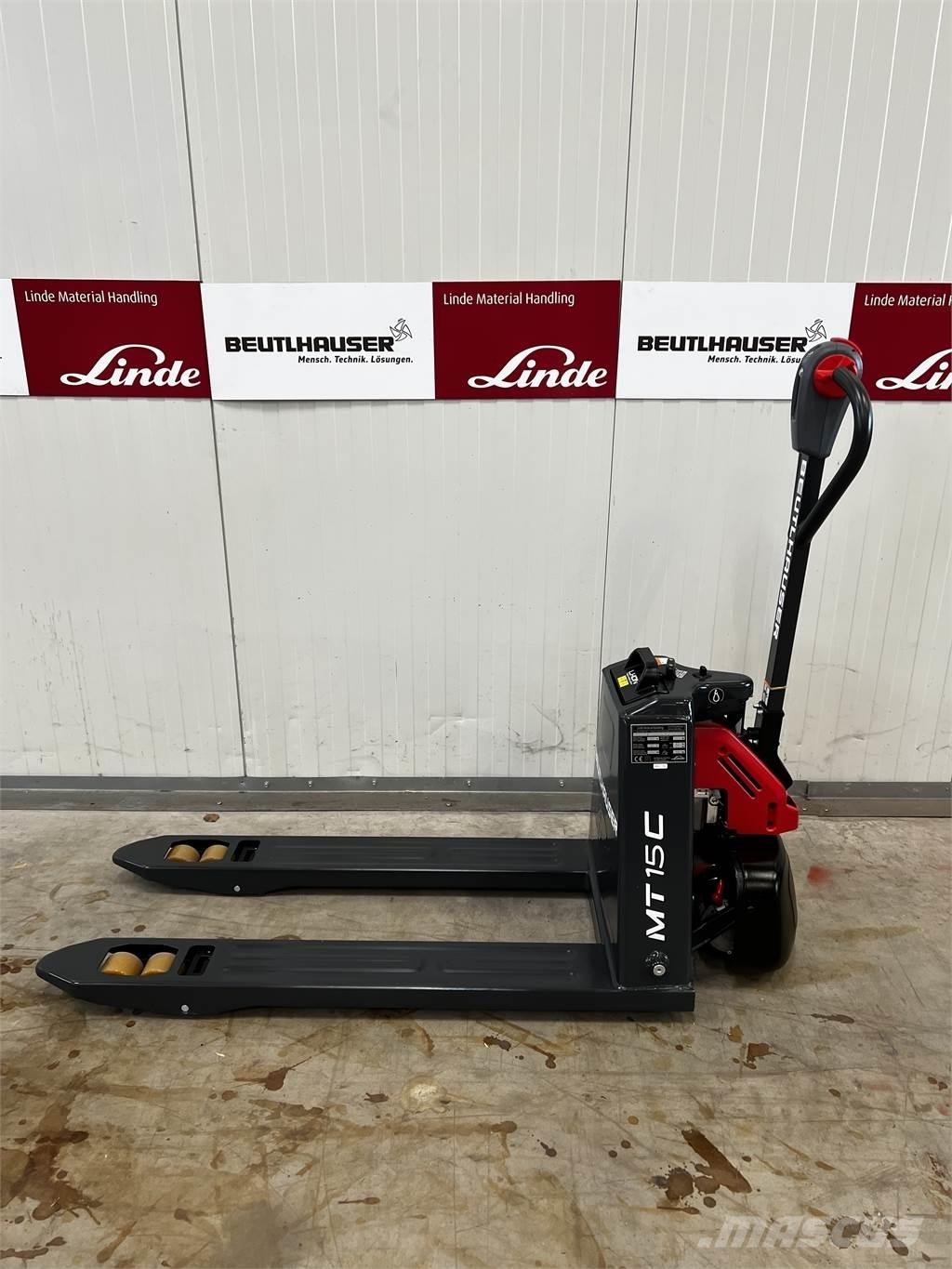 Linde MT15C Käyden ajettavat pinoamistrukit