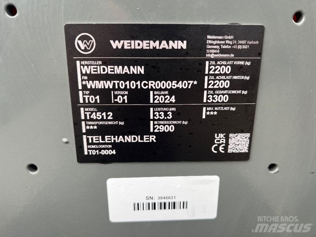 Weidemann 4512 Maatalouskurottajat