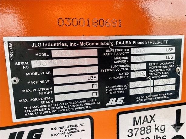JLG 460 SJ Teleskooppipuominostimet
