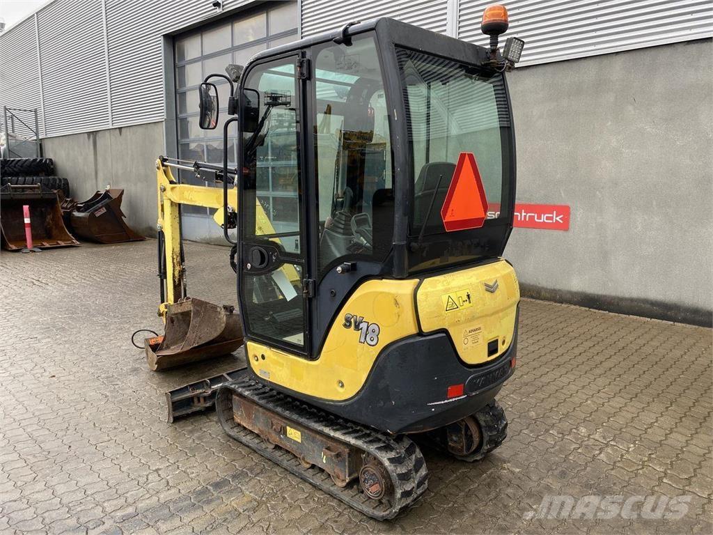 Yanmar SV18 Pyöräkaivukoneet
