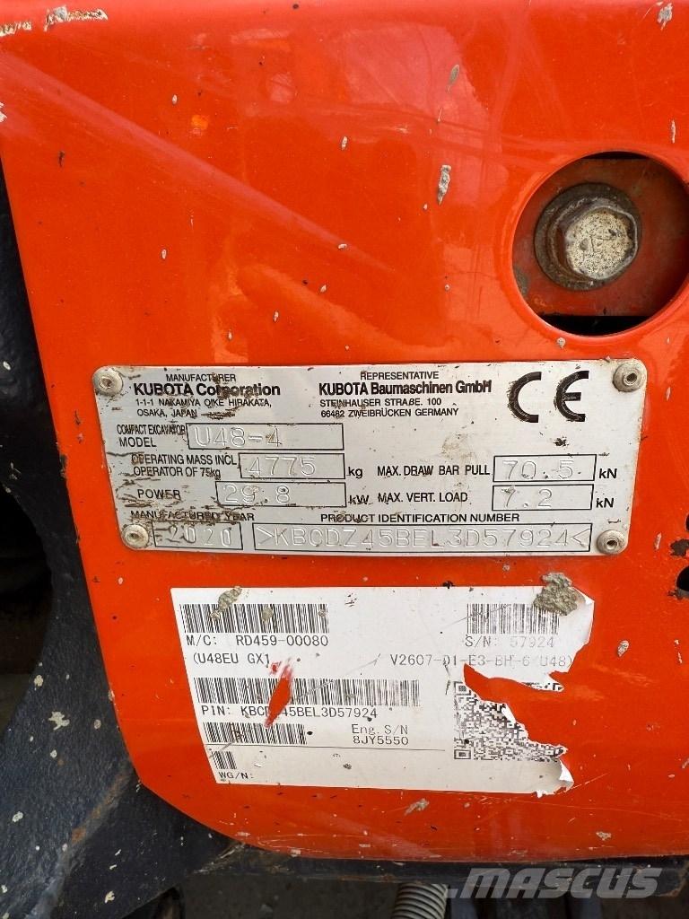 Kubota U 48 Minikaivukoneet < 7t
