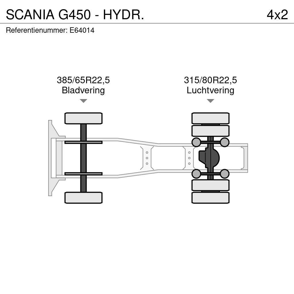 Scania G450 - HYDR. Vetopöytäautot