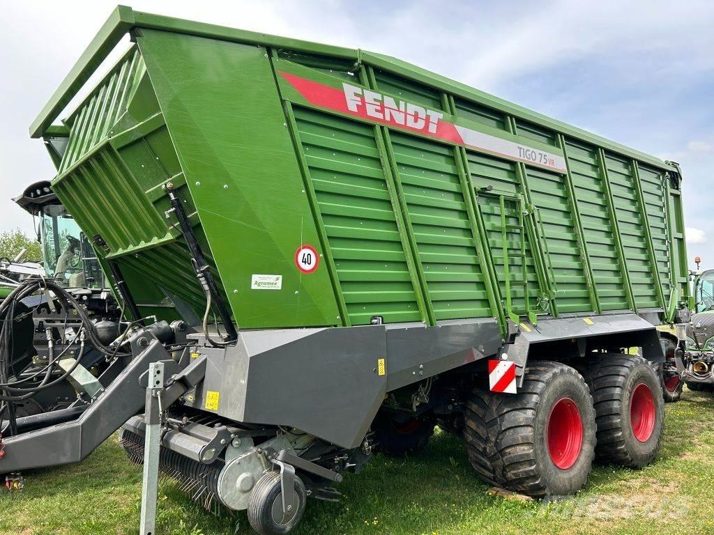 Fendt tigo 75 VR Rehuvaunut