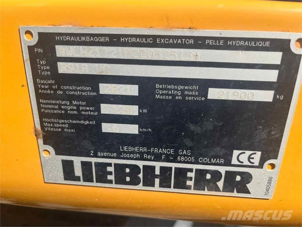 Liebherr R918 Telakaivukoneet