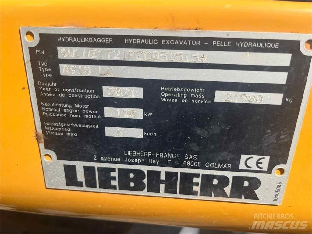 Liebherr R918 Telakaivukoneet