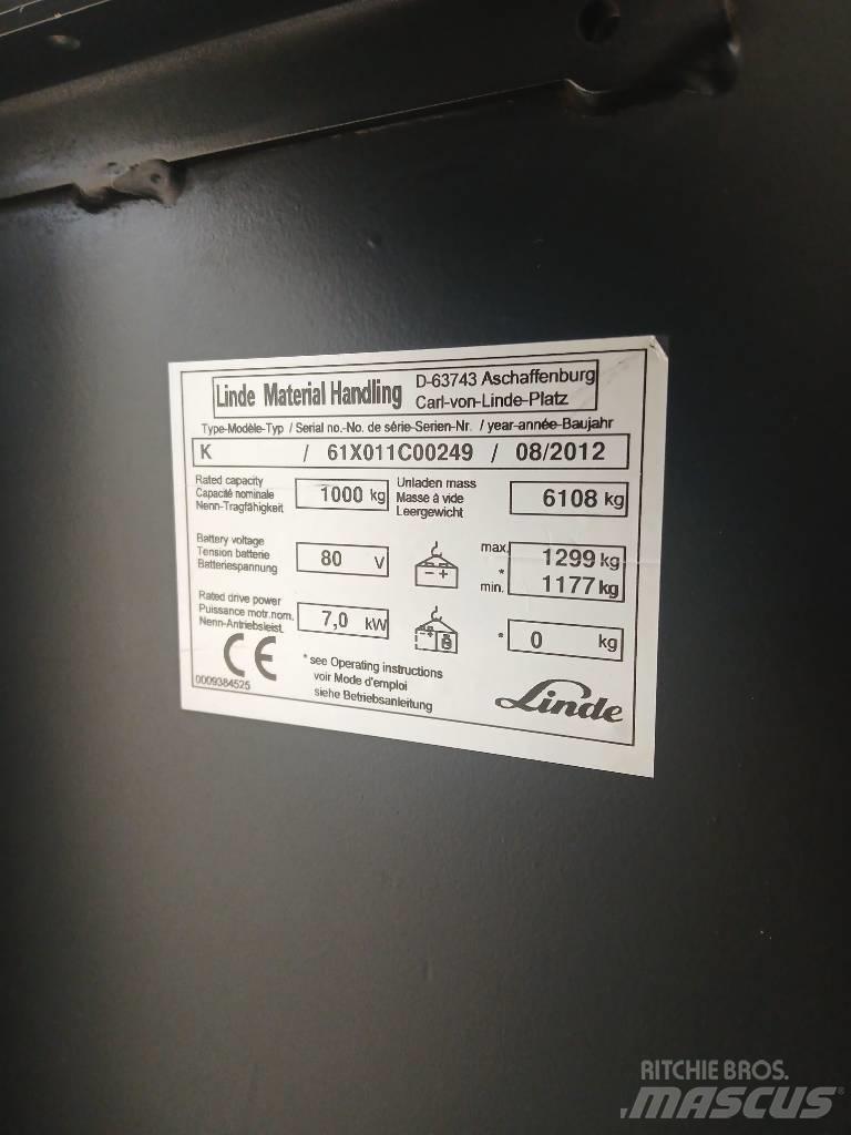 Linde K 10 Korkeakeräilytrukit