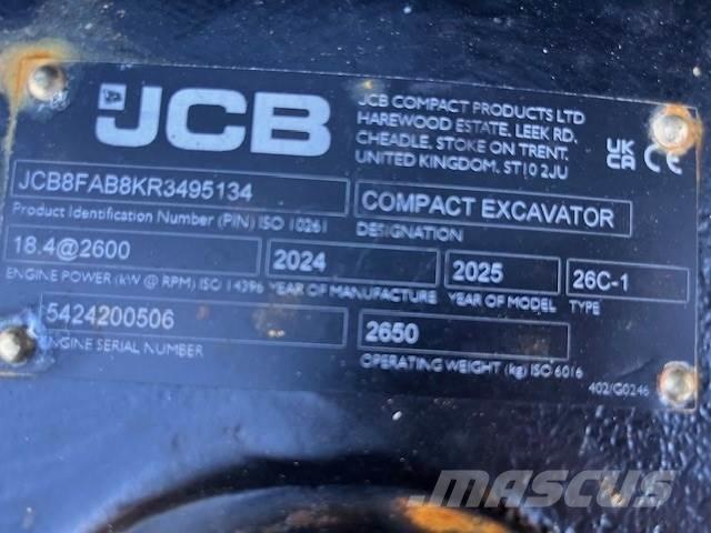 JCB 26C-1 Minikaivukoneet < 7t
