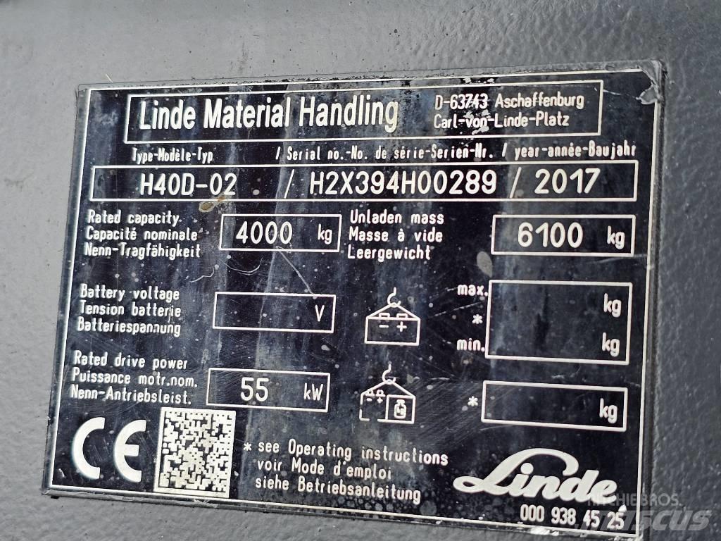 Linde H40D-02 Dieseltrukit