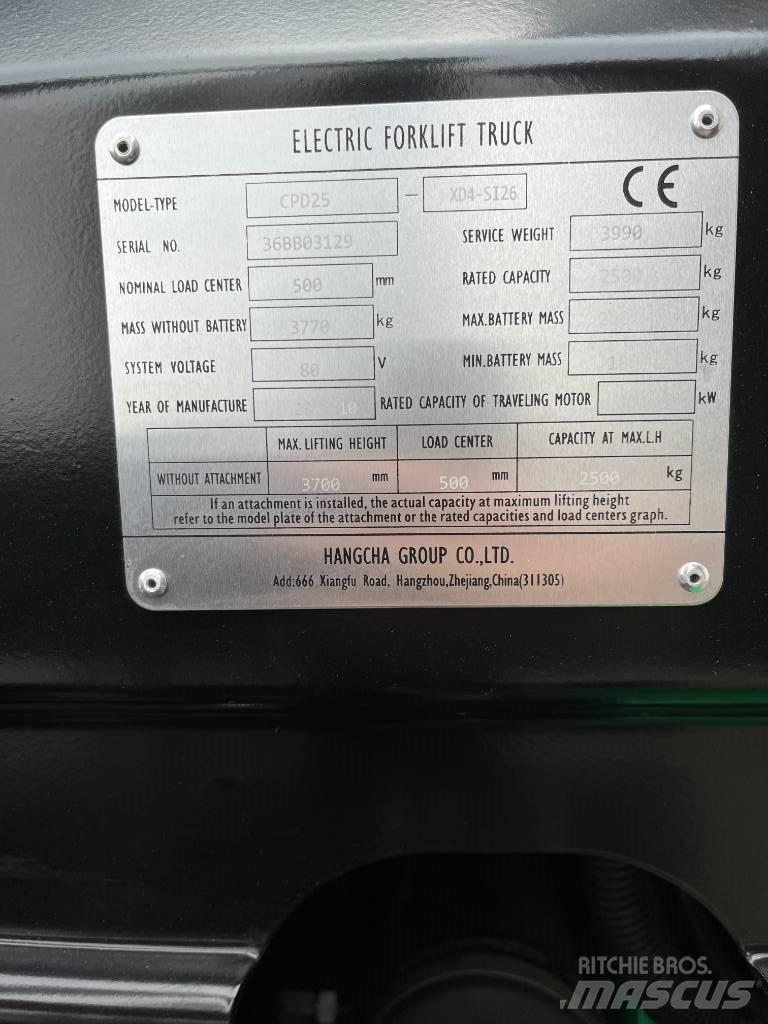Hangcha CPD 25 Sähkötrukit