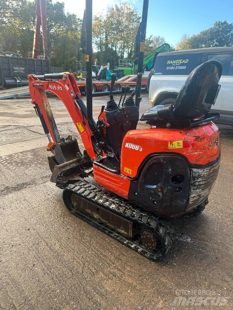 Kubota K 008-3 Minikaivukoneet < 7t