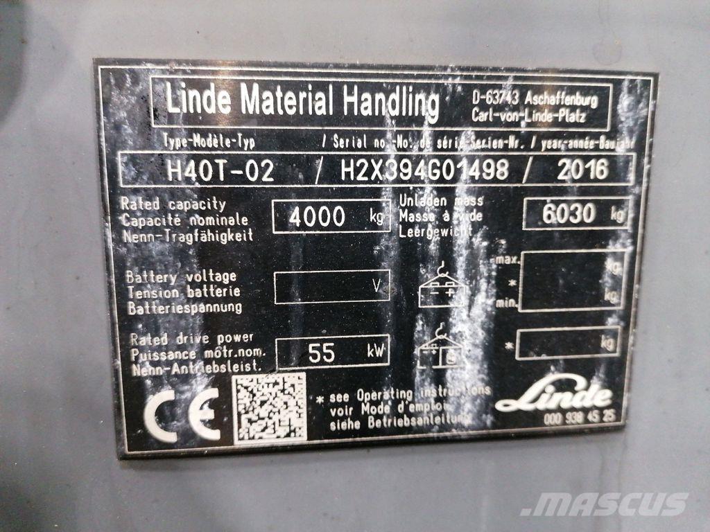 Linde H40T-02 Nestekaasutrukit