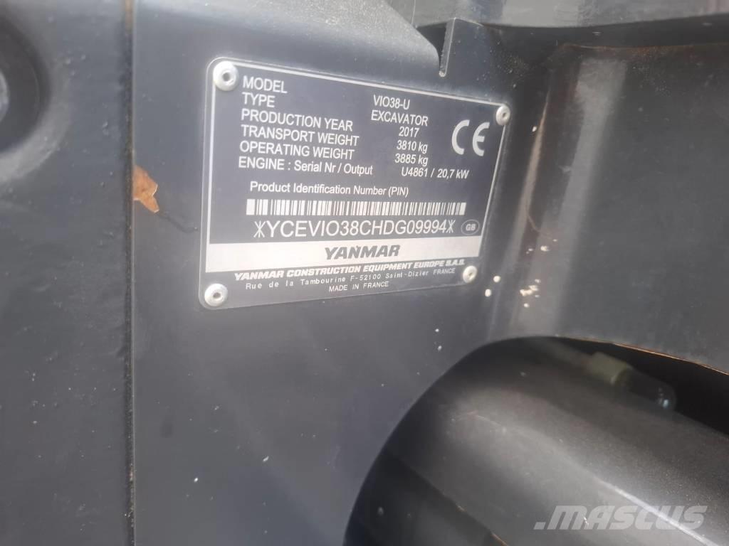 Yanmar Vio 38-U Minikaivukoneet < 7t