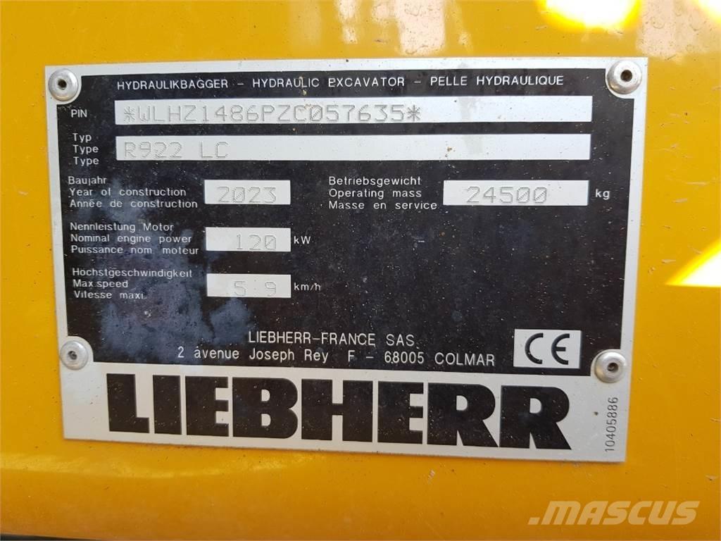 Liebherr R922 Telakaivukoneet