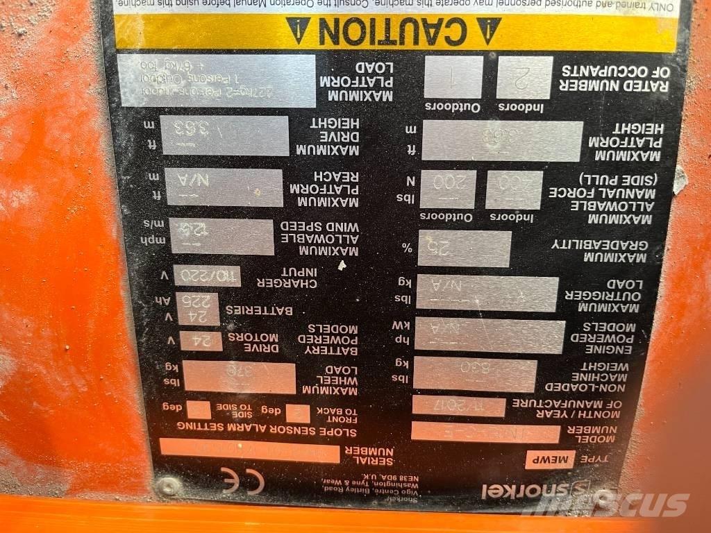 Snorkel TM 12 Henkilönostimet ja nostolaitteet