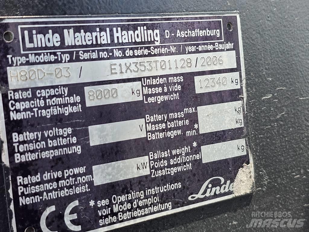 Linde H80D-03 Dieseltrukit