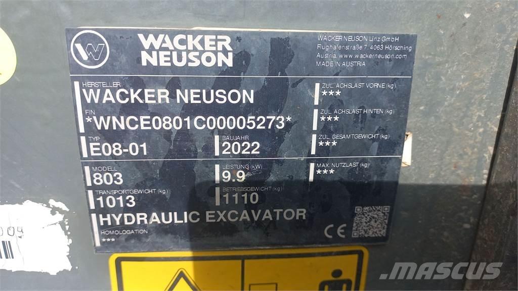 Wacker Neuson 803 Telakaivukoneet