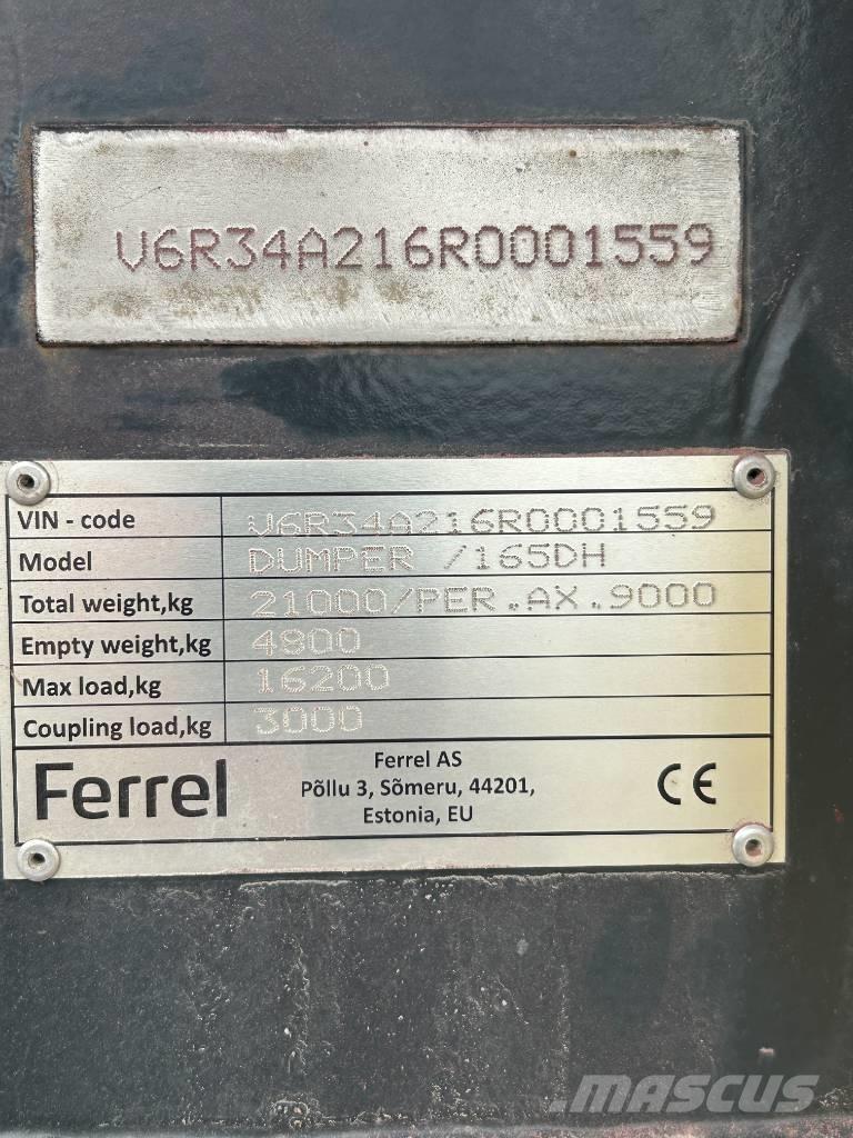 Ferrel 165DH Kippiperävaunut