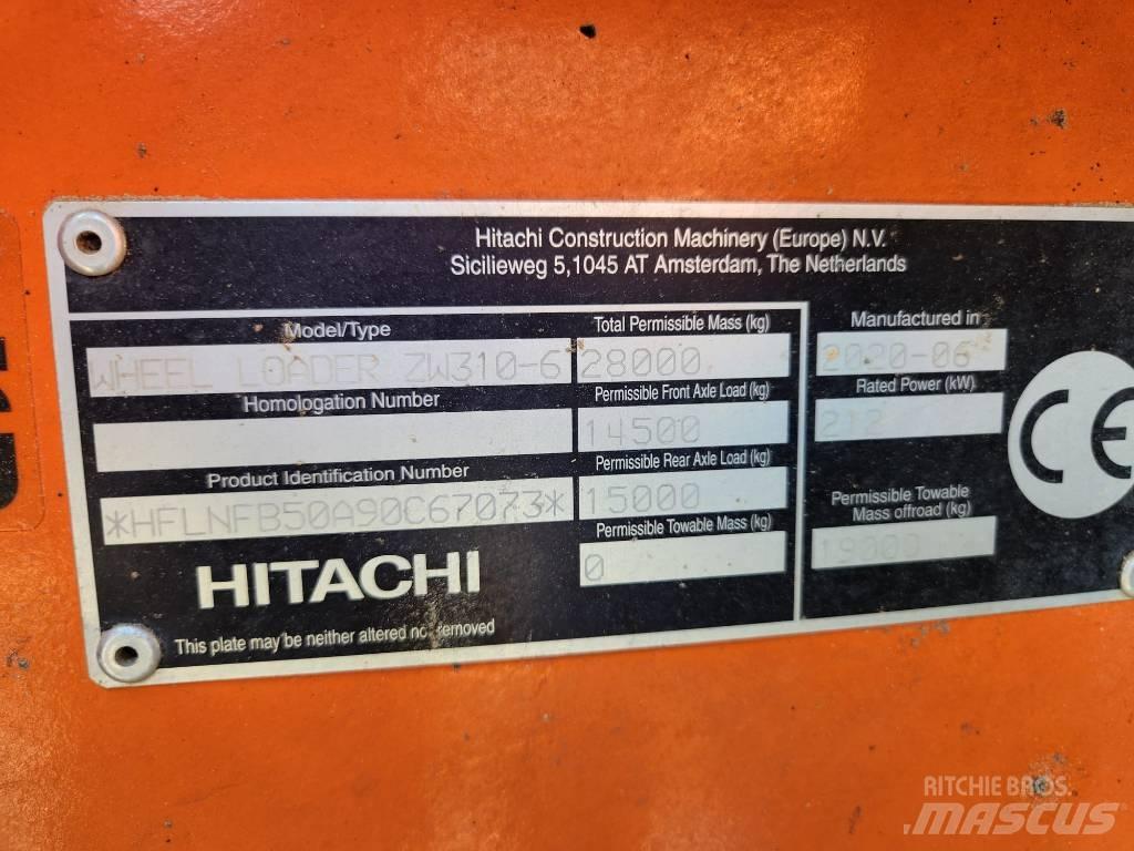 Hitachi ZW310-6 Pyöräkuormaajat