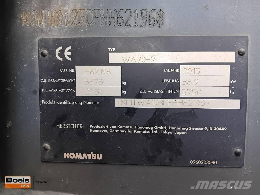Komatsu WA 70-7 Pyöräkuormaajat
