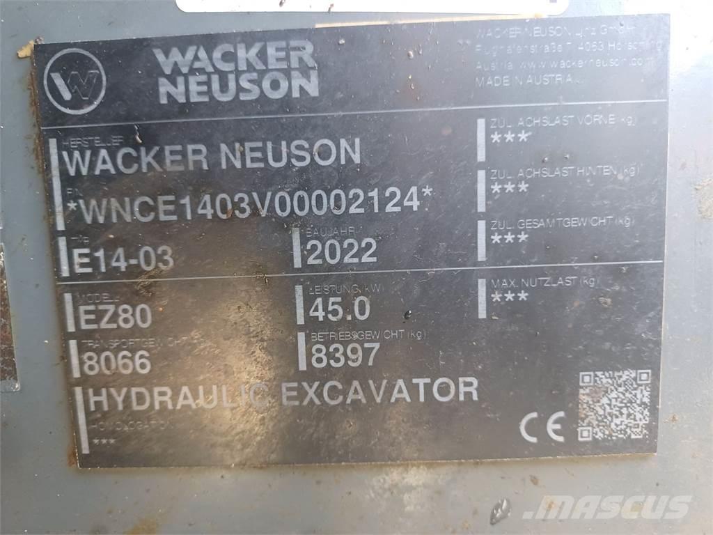 Wacker Neuson EZ80 Telakaivukoneet